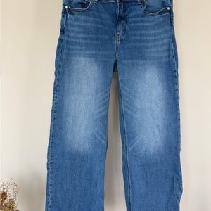 Quince Women’s Wide Leg Blue Jeans